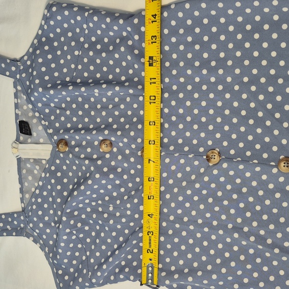 Women Button-Down Dress - Blue, Size M - Picture 9 of 13